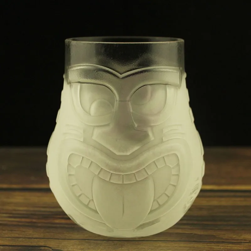 

Thicker glass Tiki cup personalized cocktail cup Tiki cup Halloween grimace cup