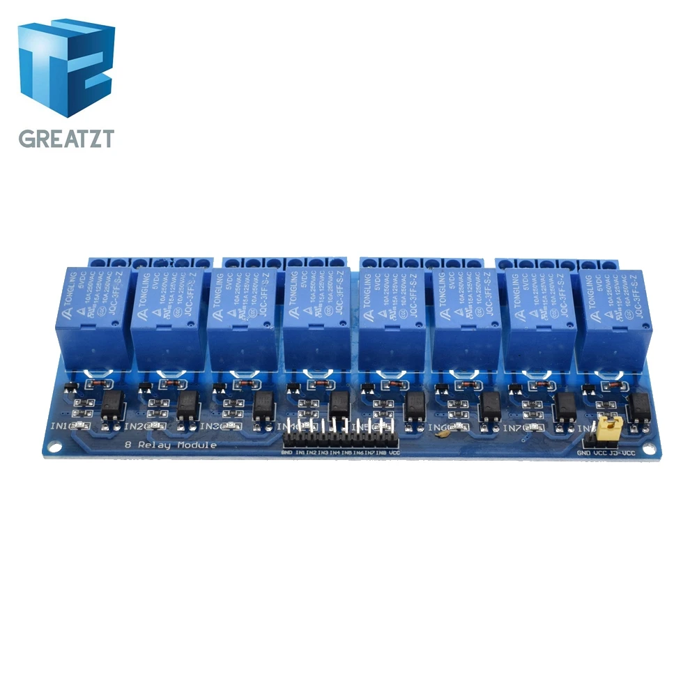 Купить 1 шт./лот с оптопары 8 канала 8-канальный релейные модули панель ...