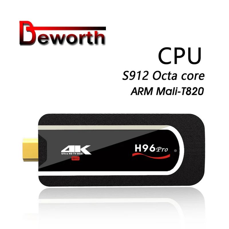 

H96 Pro Android 7.1 TV Box Amlogic S912 Octa-core 2G 16G Mini PC TV Stick 2.4G Wifi BT4.1 H.265 4K Media Player Smart TV Dongle