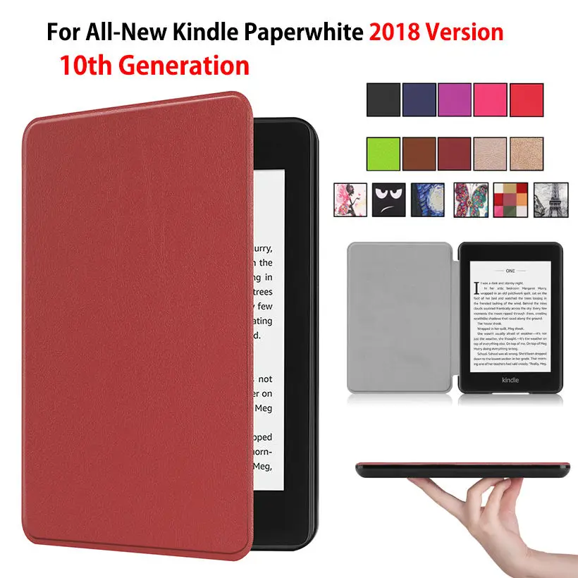 

Case For Amazon All-New Kindle Paperwhite 2018 released e-Book Smart Cover for Kindle Paperwhite 6" 10th Generation Funda Capa
