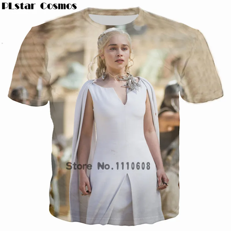 PLstar Cosmos HBO Fantasy Drama Game of Thrones Dragon Queen 3D printed T-shirt Women sexy t-shirt Superstar Emilia tshirt PLstar Cosmos HBO Fantasy Drama Game of Thrones Dragon Queen 3D printed T-shirt Women sexy t-shirt Superstar Emilia tshirt