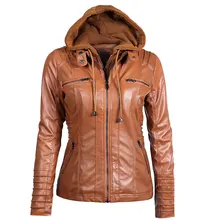 Горячая Готическая куртка из искусственной кожи женские толстовки зима осень мотоциклетная куртка черная верхняя одежда искусственная кожа PU куртка