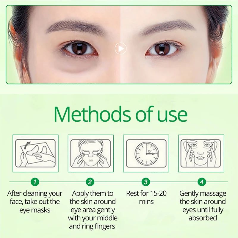 IMAGES Crystal Collagen Gold Osmanthus Eye serum Patch Anti Wrinkle Hyaluronic Acid Moisture Dark Circle Remover Eye Mask