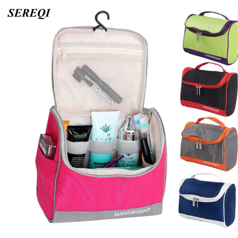 SEREQI 300D Oxford Cloth Travel Cosmetic Bag Toiletry Kits Man Women