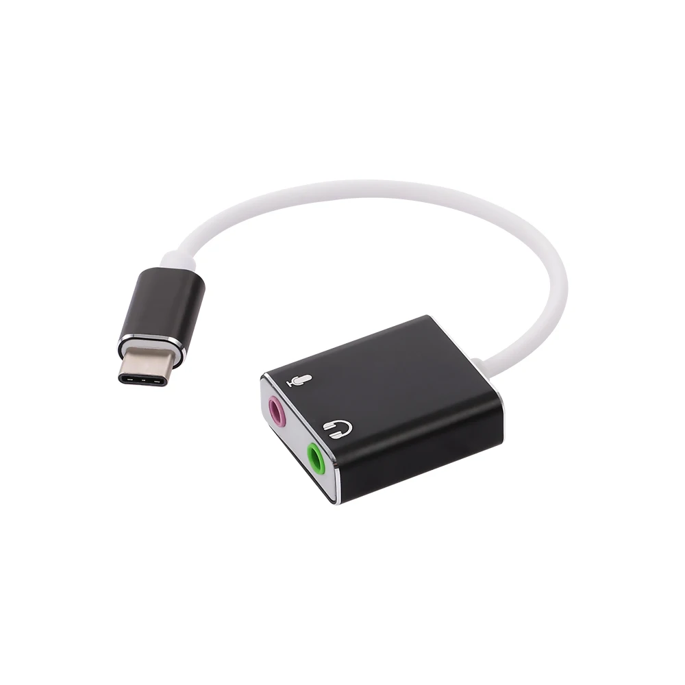 7,1 CH аудио карта USB C type-C внешняя звуковая карта Hi-Fi волшебный голосовой Адаптерный микрофон динамик для ноутбука