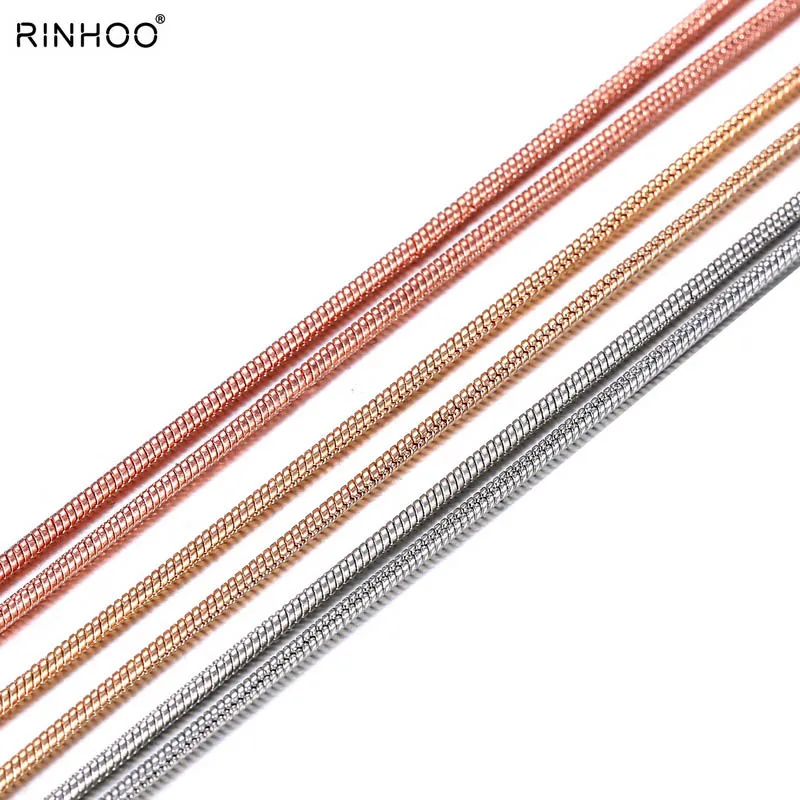 

Fashion silver/gold/rose New snake chain fit locket necklace DIY necklaces long necklace