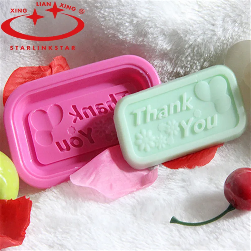 

1pcs"Thank You "Word Silicone Soap Mold Silicone Handmade Mould 3D Soap Molds Sugarcraft Chocolate Mold Cooking Tools