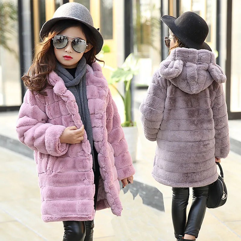 Осенне-зимние куртки для девочек детская верхняя одежда пальто повседневные