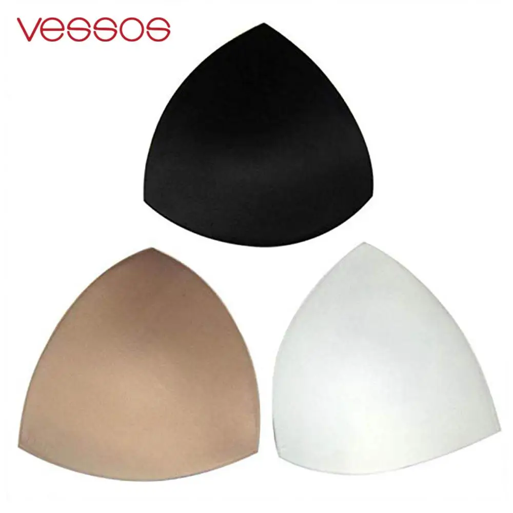 

1pair Breast Pad Comfy Thicken Sponge Bra Pads Swimming Bikini Pad Women Breast Enhancer Swimsuit Padding Inserts Bra Chest Cups