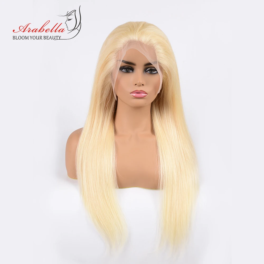 613 Lace Front Wig 180% 250% Density Human Hair Wigs High Ratio Arabella Remy Hair Peruvian 13x4 Blonde Lace Front Wig