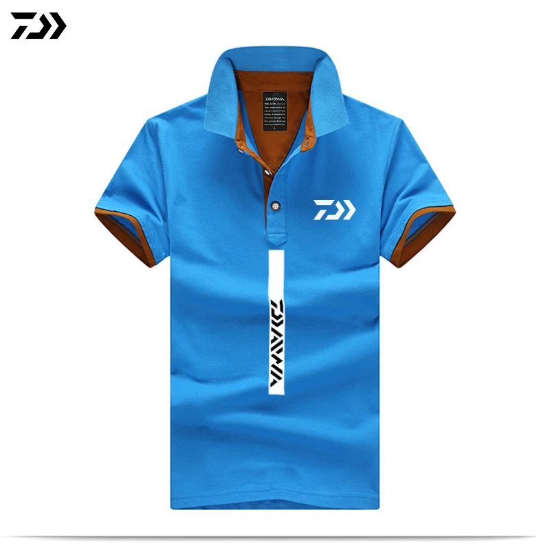 2019 летние DAIWA Sports рубашка поло для рыбалки Мужская одежда походов спорта