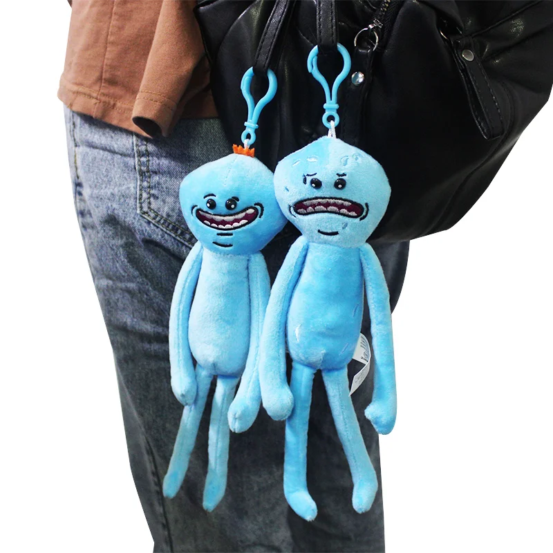 25 см Рик и Морти набивной меховой шарик-подвеска игрушки для сумок брелок куклы