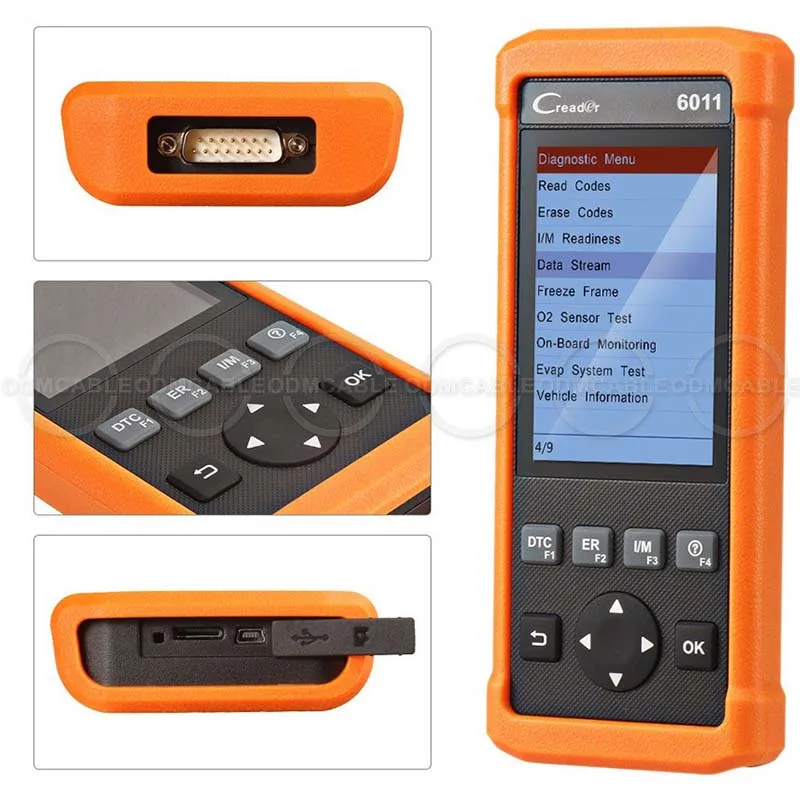 

Smart OBD2 OBDII car auto Diagnosis Scanner Tool Launch CReader 6011 code reader ABS,SRS Systems OBD 2 scanner diagnostic tool