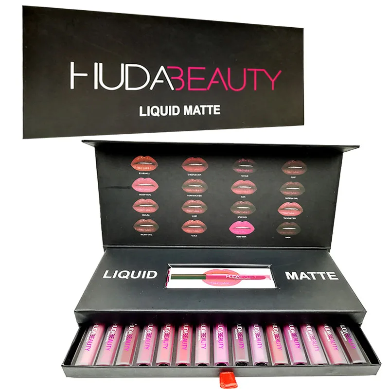 Макияж HUDAS beauty губная помада nuda Shimmer Палитра теней того же цвета с матовым