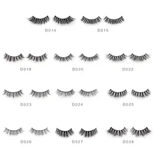 Genailish Макияж Длинные толстые накладные ресницы с крестиком 3D норковые ресницы для наращивания ручной работы Поддельные ресницы дымчатые большие глаза D013