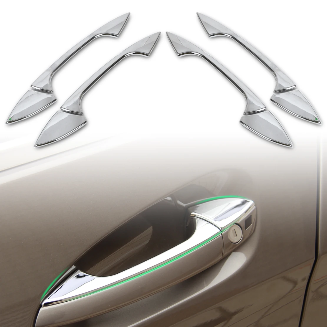 

DWCX Chrome Door Handle Cover Trim for Mercedes Benz B C E GLK ML CLA Class W246 W166 W117 W204 W212 X204
