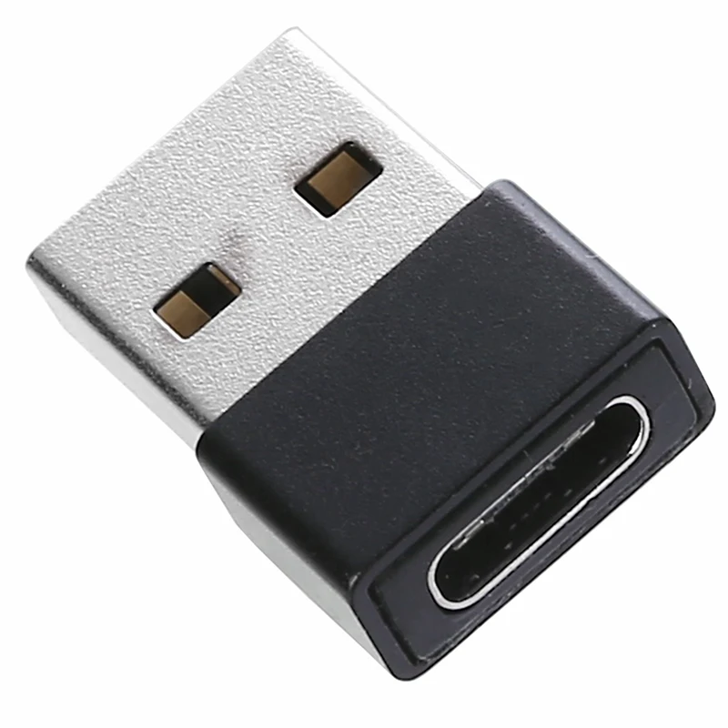 New Mini Type C USB-C 3.1 Female to USB 2.0 Male Adapter OTG Cable Converter Durable Black Connector Adapter