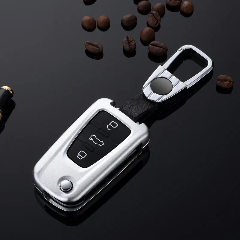 

Aluminum Alloy Car Key Cover Case Shell Bag holder Keychain For Roewe MG5 MG7 MG GT GS 350 360 750 W5 RX5 AUTO flip key