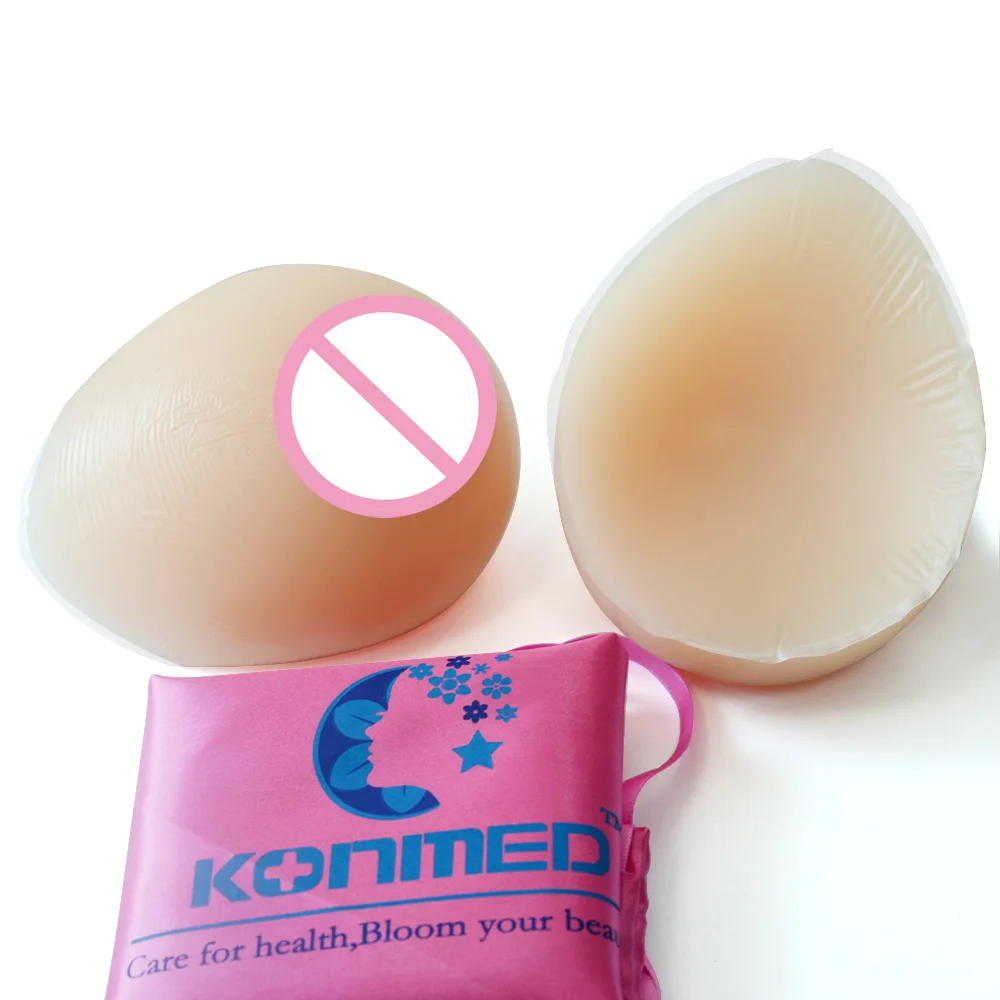 

600 g/pair Silicone Breast Forms Mastectomy Artificial Silicone Fake Breast Form B Cup