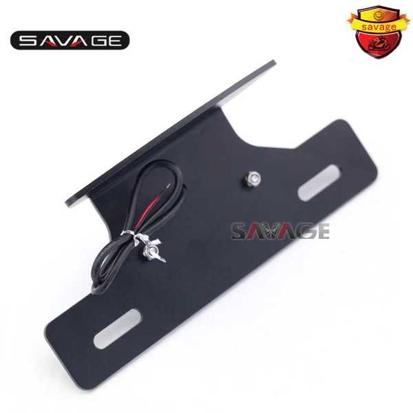 For SUZUKI GSXR600 GSXR75 GSXR 600/750 11-15 Red Motorcycle Fender Eliminator Registration License Plate Holder Bracket LED