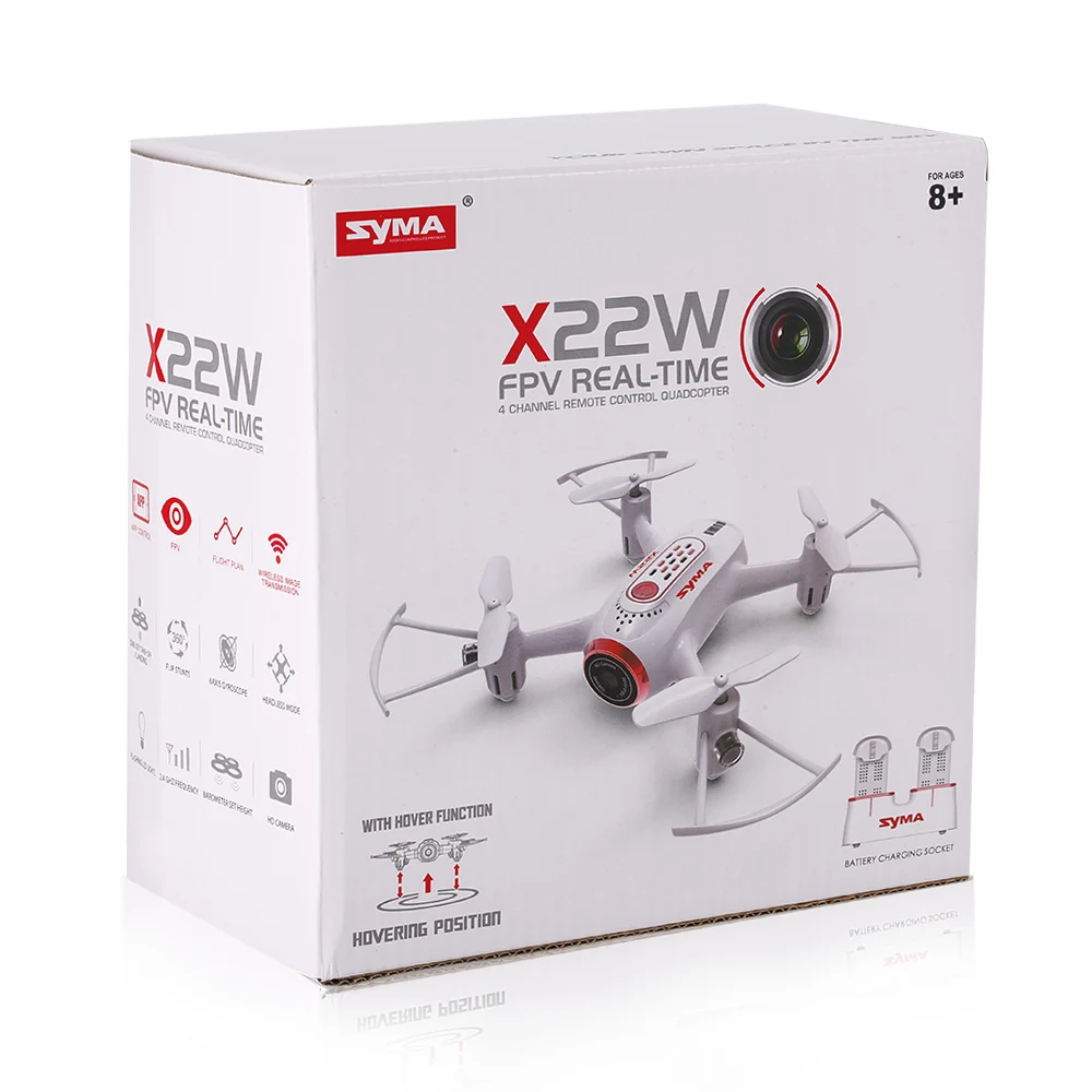 Syma X22W Wi-Fi FPV 0.3MP Camera Drone Selfie Mini Drone 2.4G 4CH 6-Axis Aircraft Altitude Hold RC Quadcopter RTF Dron (17)
