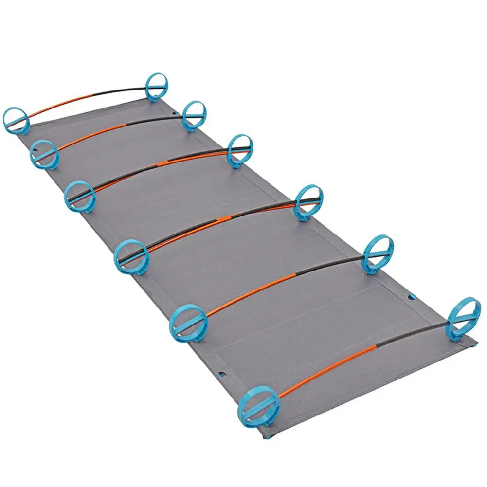 Пляжный Кемпинг простая походная кровать открытый супер светильник алюминиевый сплав Кемпинг путешествия Туризм Рыбалка Охота портативная складная кровать