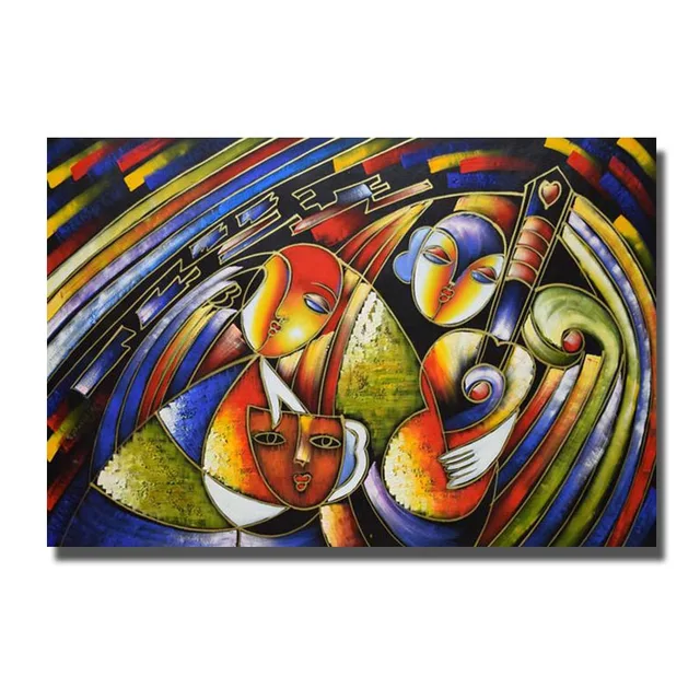 abstract facial paintings