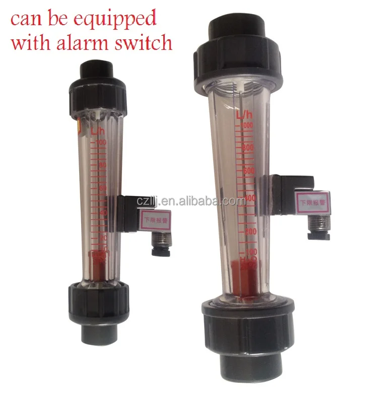 Plastic Flow Meter Rotameter alarm up and low limtin Flow Meters from