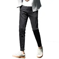 2019 Весна и лето Новые мужские джинсы стрейч показанные брюки корейское издание досуг молодежные модные длинные брюки H602