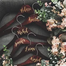 Personalized Custom Name Wedding Vinyl Sticker For Wood Bridal Party Decal Birthday Party DIY Hanger Stickers Bride Groom Gift