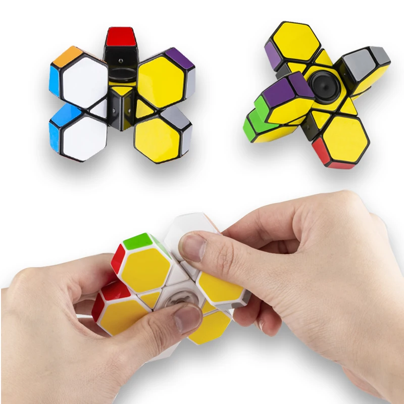 3x3x3 Магический кубик Спиннер Кубик Рубика головоломка stickerless профессиональная