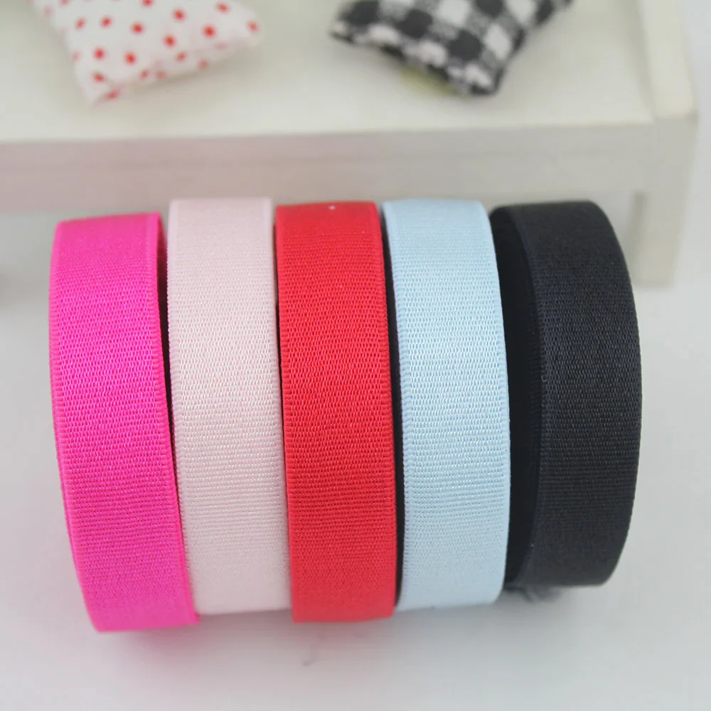 

12mm solid candy color elastic ribbon bra shoulder ribbon free shipping shoulder strap 20 yards