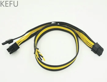 

5pcs/lot Dual PCI-E 8(6+2) PC Graphics Video Card DIY Power Cable Cord 18AWG Series Circuit