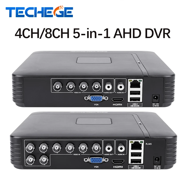 Techege 4-канальный 8-канальный AHD DVR AHD-M 720 P/960 H CCTV DVR 4CH 8CH мини Гибридный HDMI DVR Поддержка IP аналоговая AHD камера P2P Techege 4-канальный 8-канальный AHD DVR AHD-M 720 P/960 H CCTV DVR 4CH 8CH мини Гибридный HDMI DVR Поддержка IP аналоговая AHD камера P2P