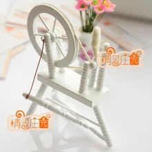 Мини кукольный домик мини-мебель аксессуары античный стиль винтаж прялка