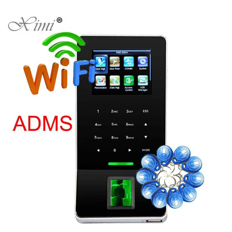 Hot Sale ZK F22 WIFI TCP/IP Biometric Fingerprint Access Control And Time Attendance With RFID Card Reader ADMS Function