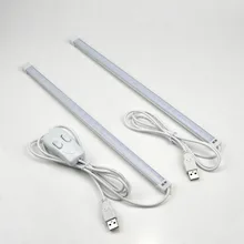 Портативный DC 5 В USB светодиодный настольный светильник жесткий барный светильник 30 светодиодный s лампа трубка для ночного обучения детей чтения книги ночной Светильник ing