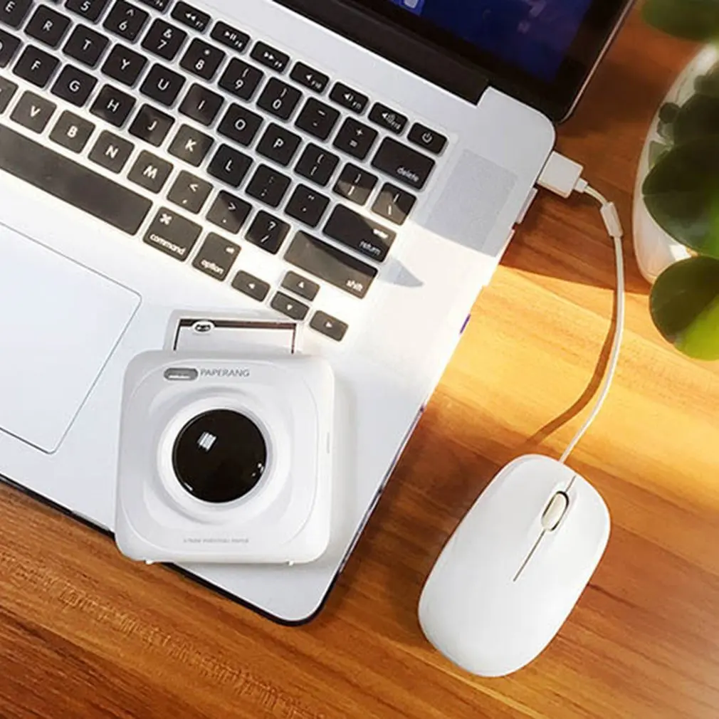 Paperang P1 маленький размер беспроводной Bluetooth 4,0 мобильный телефон мгновенный фотопринтер цифровая печать изображений 1000 мАч батарея
