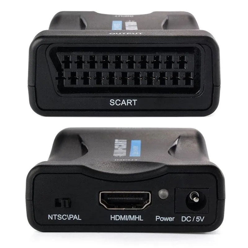Amzdeal 1080 P HDMI к SCART композитного видео стерео аудио конвертер адаптер для ТВ DVD