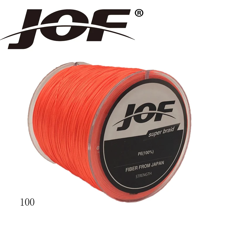 JOF 8 прядей 100 м ПЭ плетеная леска многонитевая леска провод белый/желтый/синий/зеленый 13-200 фунтов