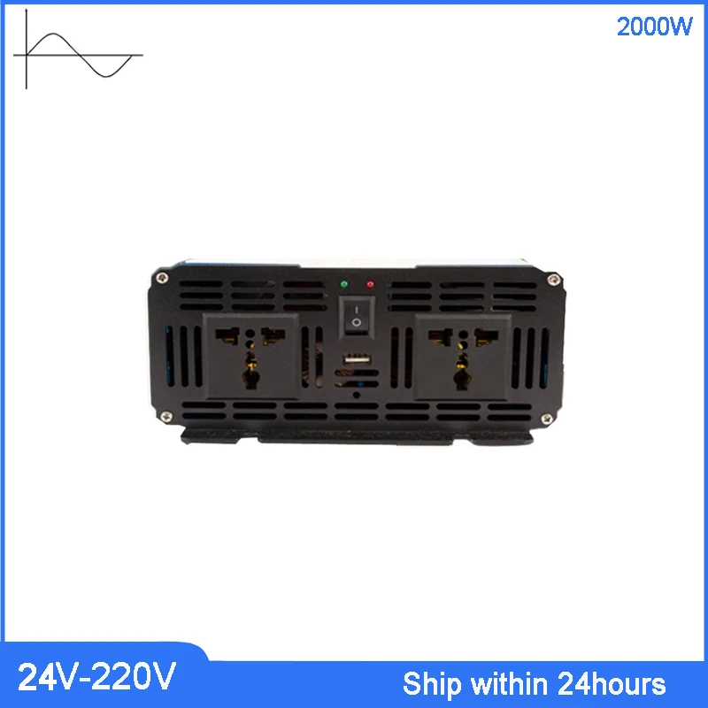 Suoer DC24V к AC220V 2000 Вт солнечный PV Чистая синусоида Инвертор/дом заявителей использовать преобразователь мощности/24 В 2000 Вт автомобильный инвертор