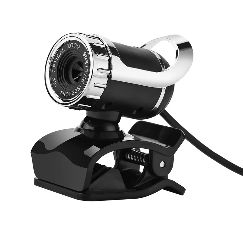 Веб-камера USB 12 мегапиксельная HD камера Веб-камера 360 градусов микрофон клип-на для Skype компьютер ноутбук Настольный черный