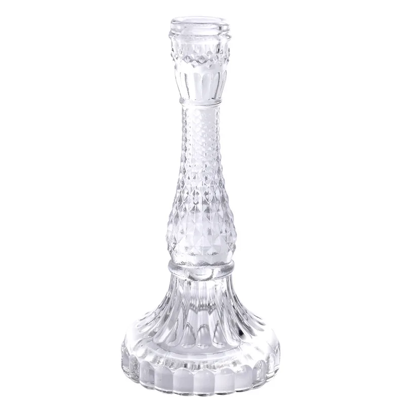 3D прозрачный стеклянный подсвечник настенный подсвечник геометрический Tealight Свадебный домашний декор украшения