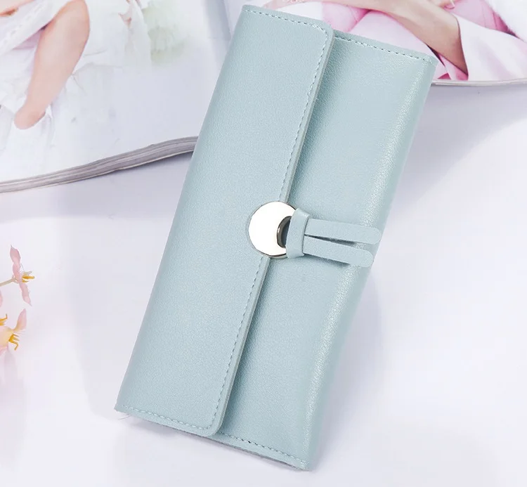 MJ Women’s Wallets Women Fashion Leather Wallet Leisure Clutch Ladies Bag Long Purses Card Holder Wallet Money Bag (7)