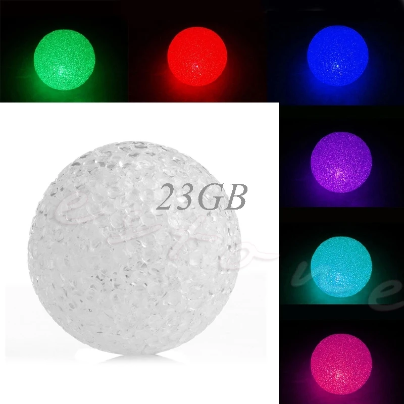 

Magic LED Crystal Ball Colorful Night Light Lamp Party FOR Room Decor Kids Gift Aug NO