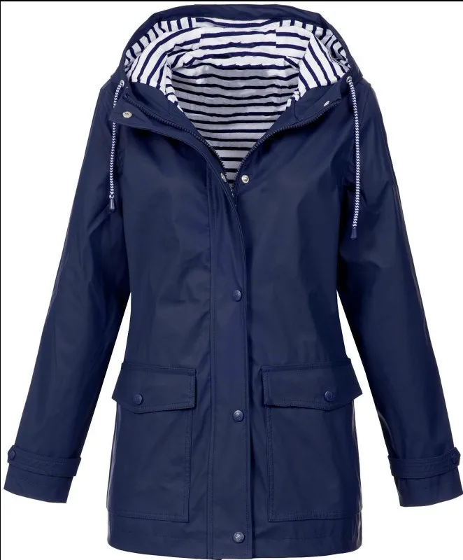 5XL одежда женская повседневная куртка уличная водонепроницаемая куртка плащ с капюшоном ветронепроницаемые строгие теплые пальто куртки для альпинизма