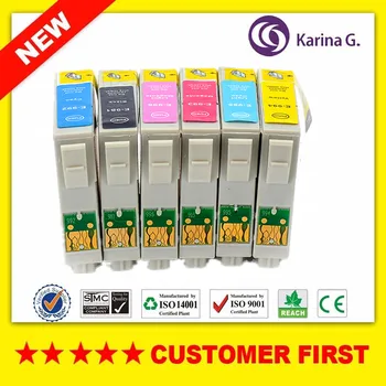 

For T0981 T0981-T0986 Compatible Ink Cartridge For Epson Artisan 600/700/710/800/810/725/835/837 With Chip