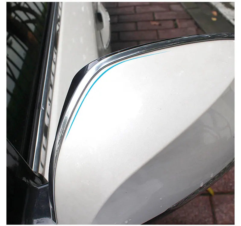 Car Styling Chrome Molding Strip Car Sticker Decoration Trim Car Light Mirror Handle Window Door Sticker Auto Accessories Silver (8)