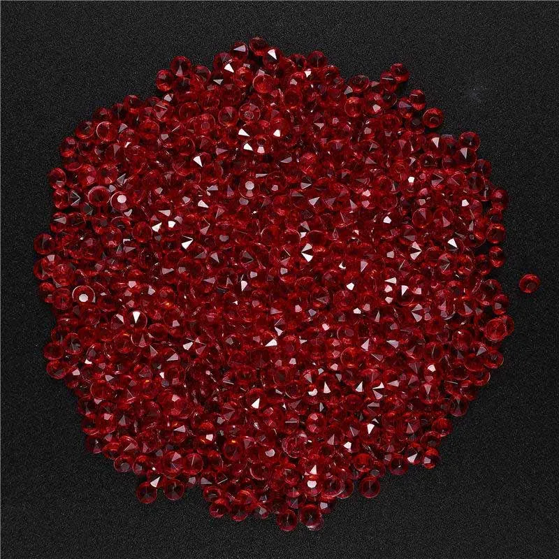 2PD-62463-16 1000 шт 3,8 мм акриловое конфетти с бриллиантами для свадебной вечеринки, праздничное украшение, прозрачные кристаллы, украшение для рукоделия, 62463 - Цвет: 2PD-62463-16