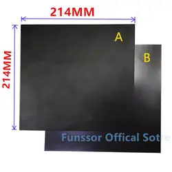 Funssor 214X214 мм Магнитная печати кровать ЛЕНТА Flex построить ленты Комплект для Reprap Prusa 3D принтера